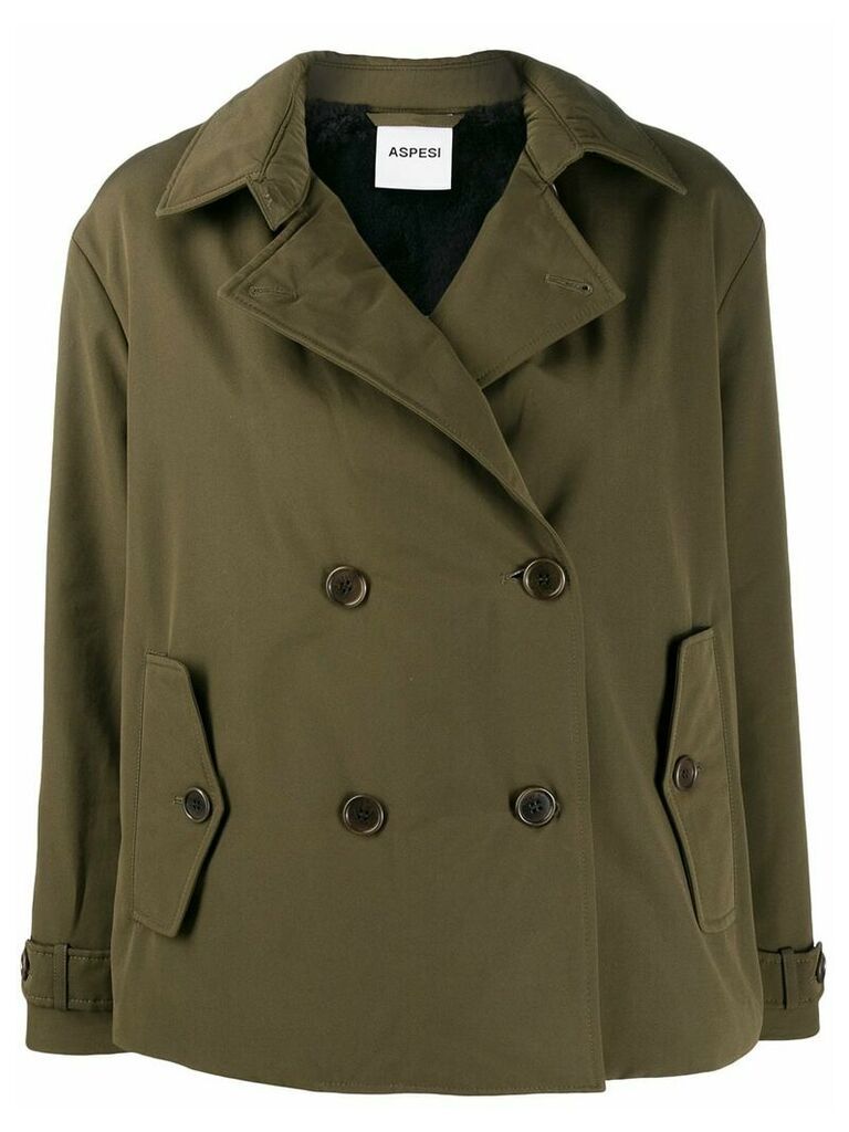 Aspesi Mousse double-breasted jacket - Green