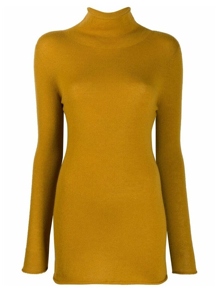 Agnona rollneck cashmere sweater - Yellow