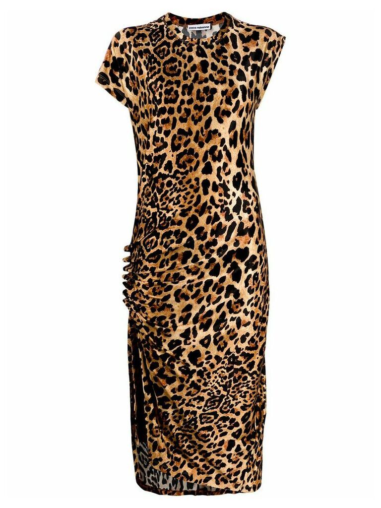 Paco Rabanne leopard print dress - NEUTRALS