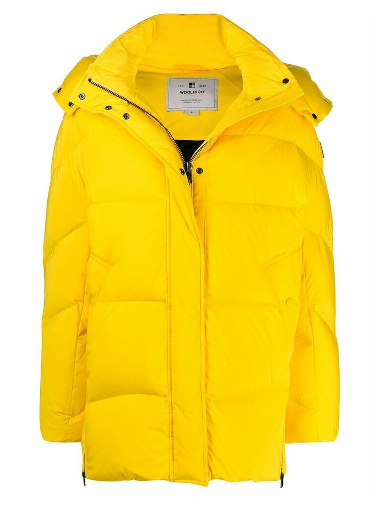 Woolrich Aurora hooded down coat - Yellow