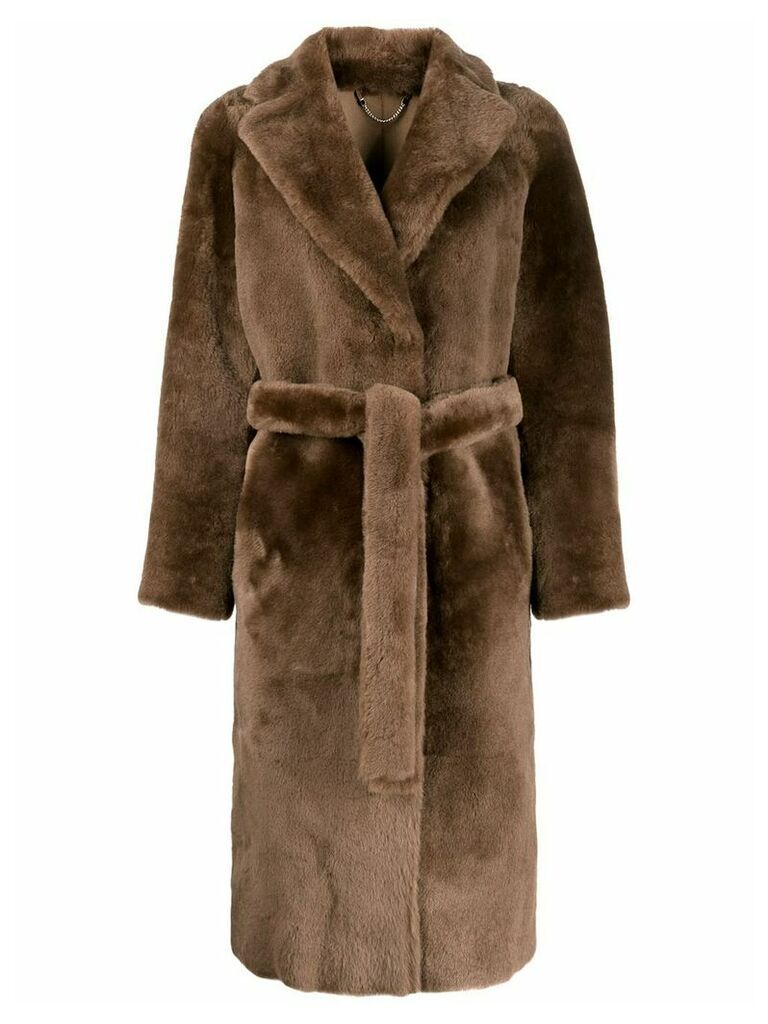 Desa 1972 reversible belted coat - Brown