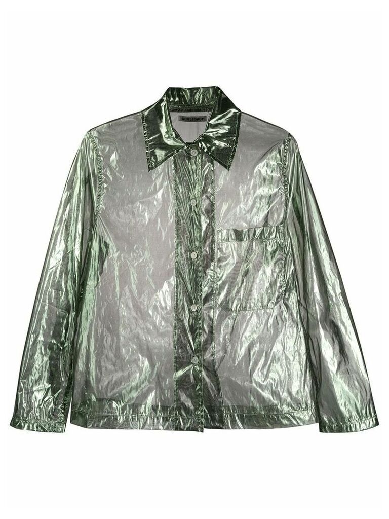Our Legacy Square sheer shirt - Green