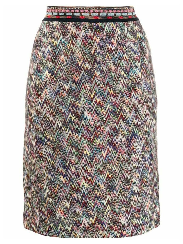 Missoni knitted pencil skirt - Neutrals