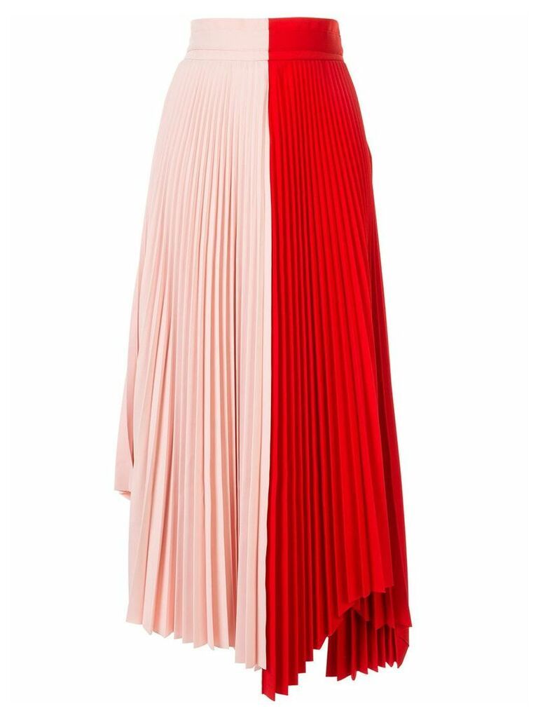 A.W.A.K.E. Mode Double Trouble pleated skirt - Red