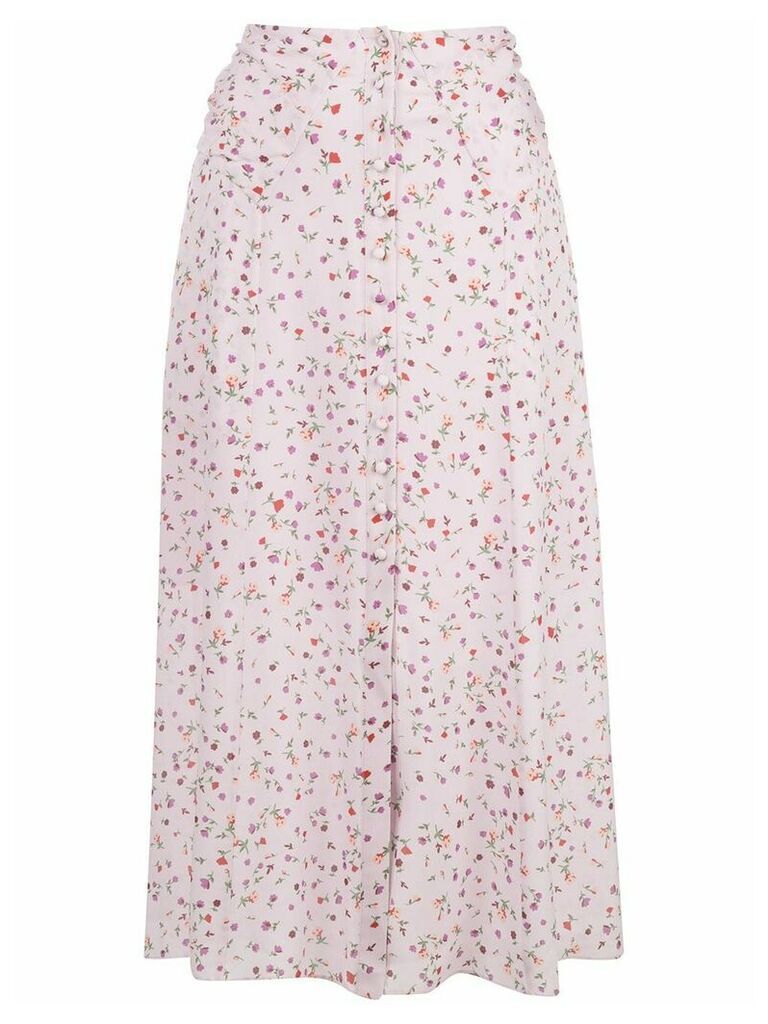 Nicholas floral print skirt - PINK