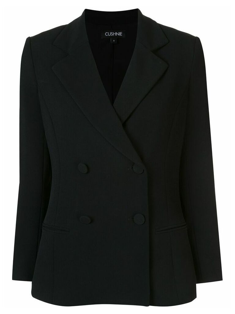 Cushnie fitted double-breasted blazer - Black