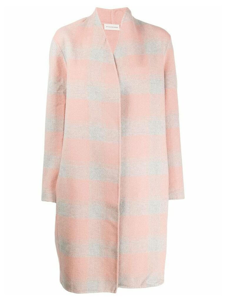 By Malene Birger checked oversized coat - PINK