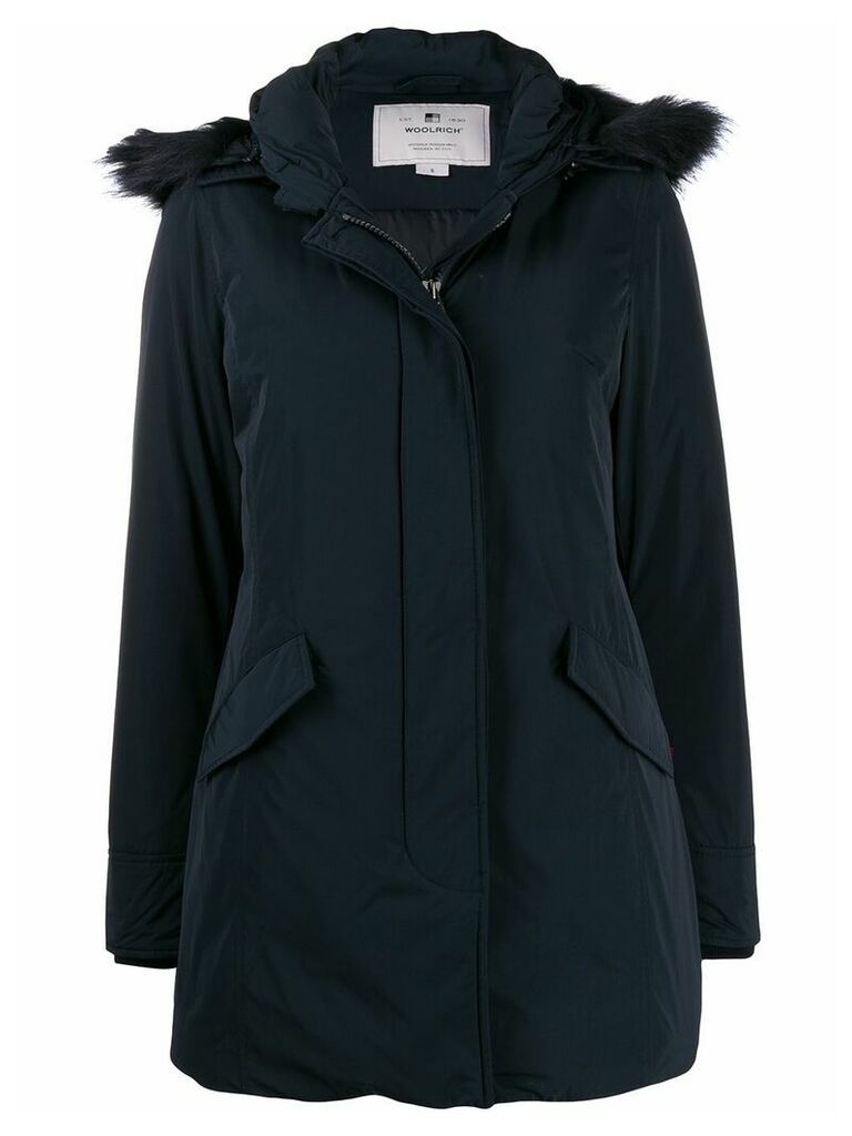 Woolrich hooded padded coat - Blue