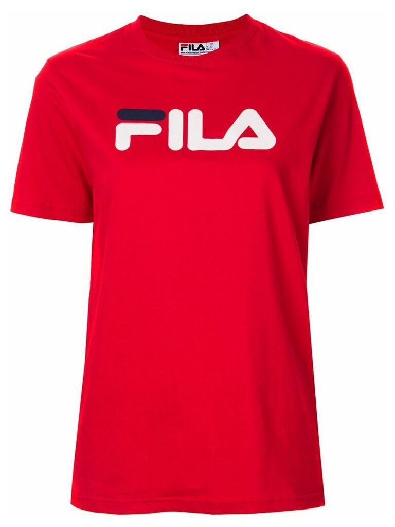Fila printed logo T-shirt - Red