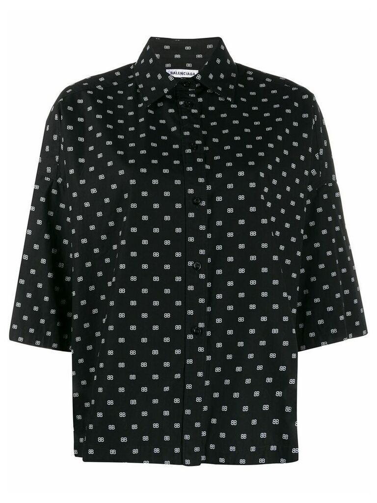 Balenciaga Vareuse printed shirt - Black