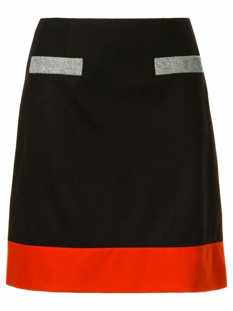 Paule Ka colour block skirt - Black
