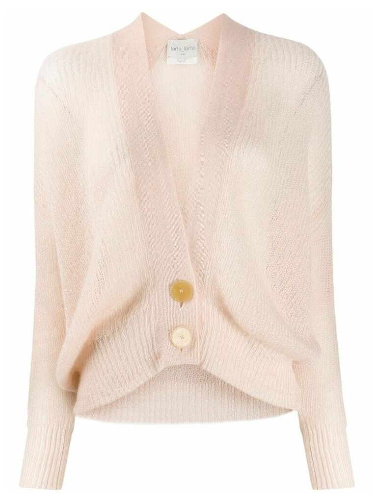 Forte Forte relaxed shape knitted cardigan - NEUTRALS