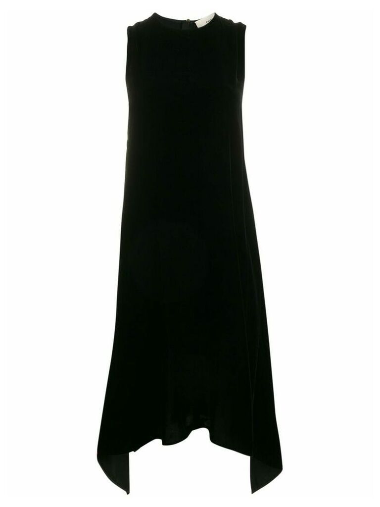 Ports 1961 asymmetric sleeveless dress - Black