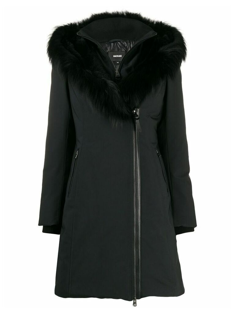 Mackage fur-trimmed collar down coat - Black