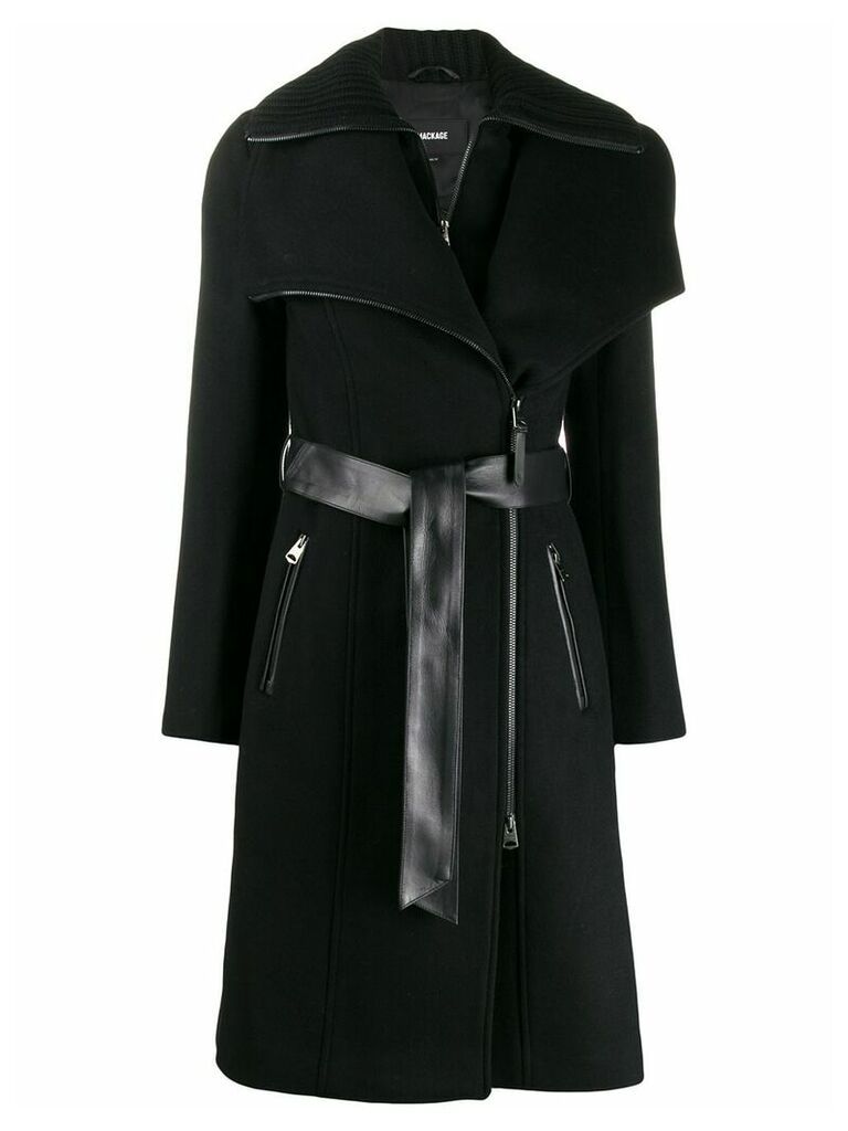 Mackage Norikr belted coat - Black