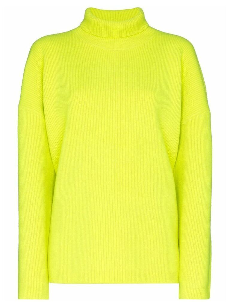 Sies Marjan fluorescent knit roll neck jumper - Yellow