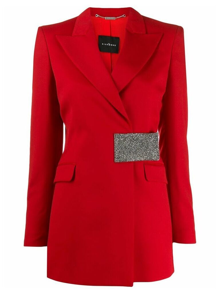 John Richmond embellished blazer jacket - Red
