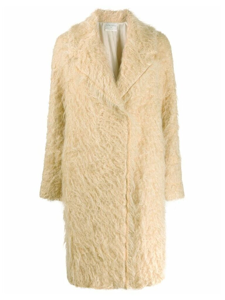 Forte Forte textured single breasted coat - Neutrals