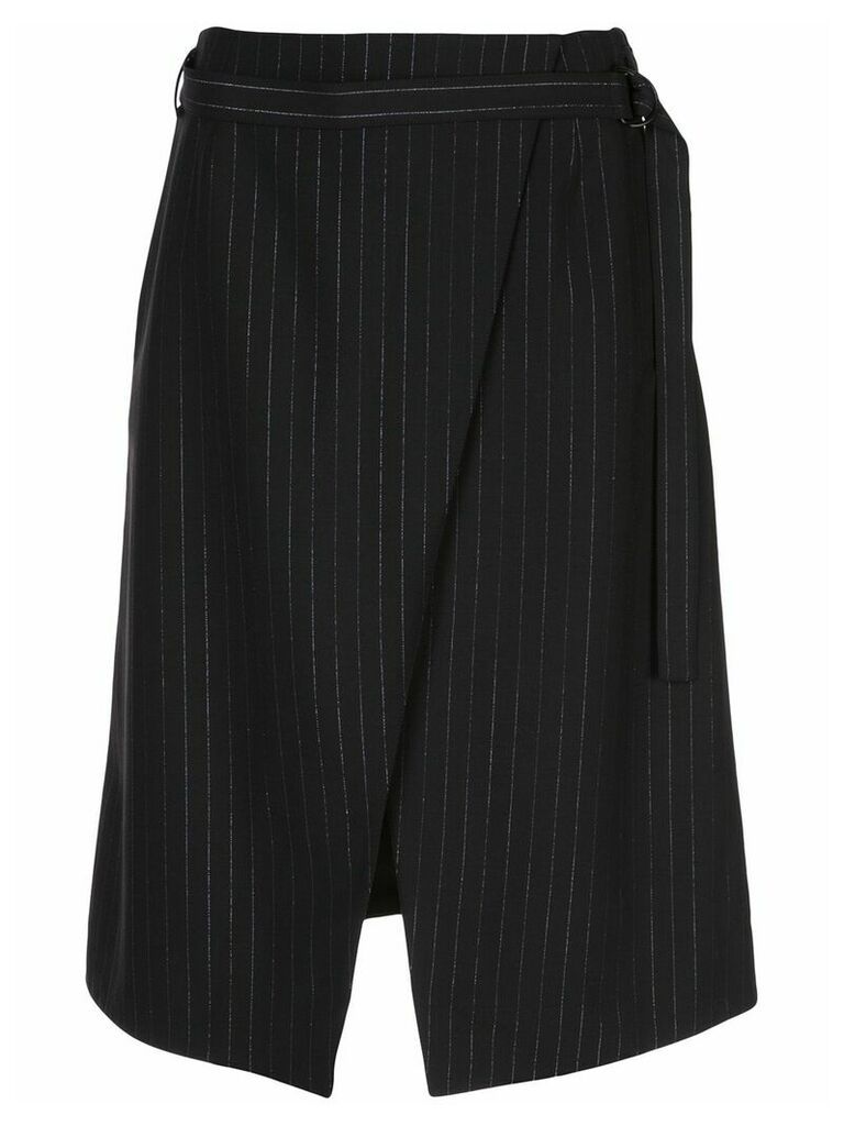 Kenzo pinstripe wrap skirt - Black