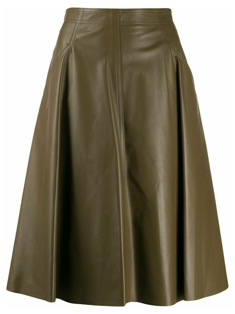 Drome mid-length A-line skirt - Green