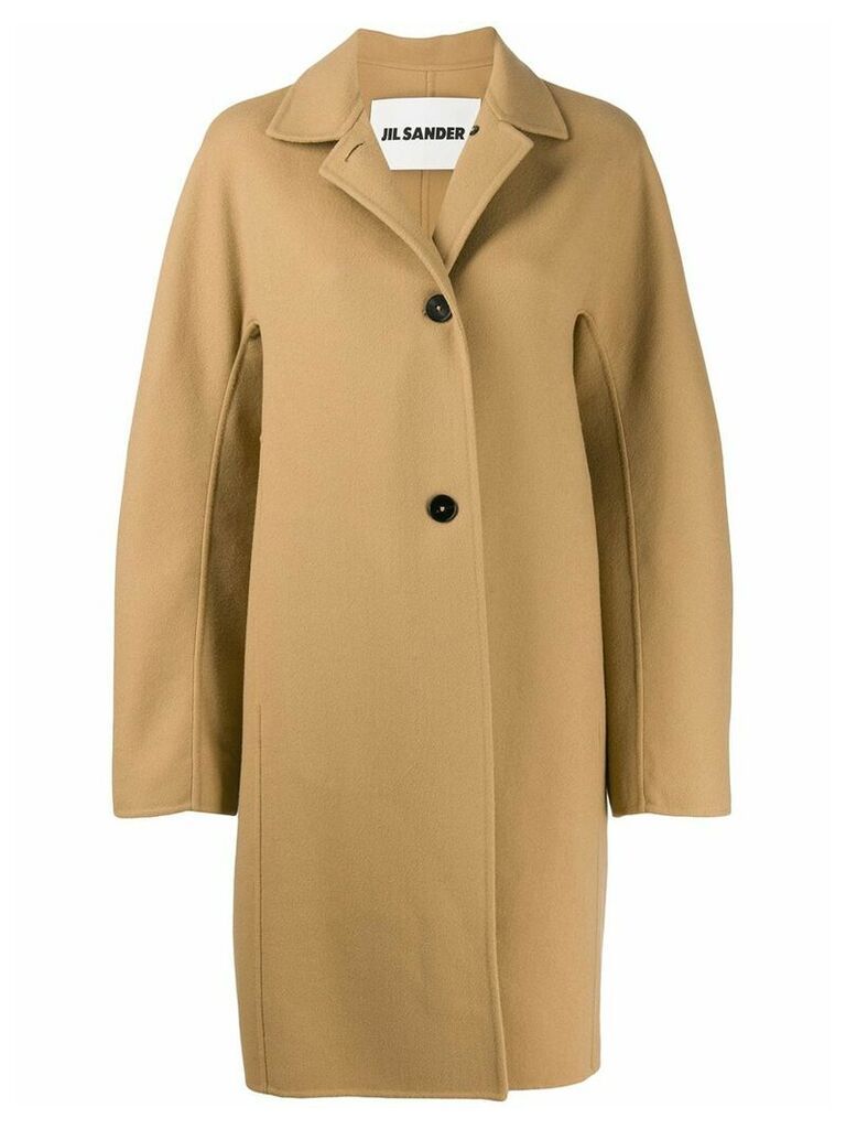 Jil Sander oversized single-breasted coat - NEUTRALS