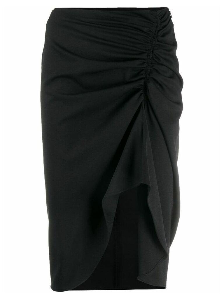 8pm ruched detail skirt - Black