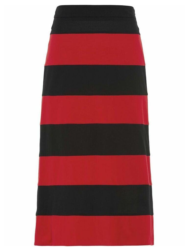 Prada jersey striped skirt - Black