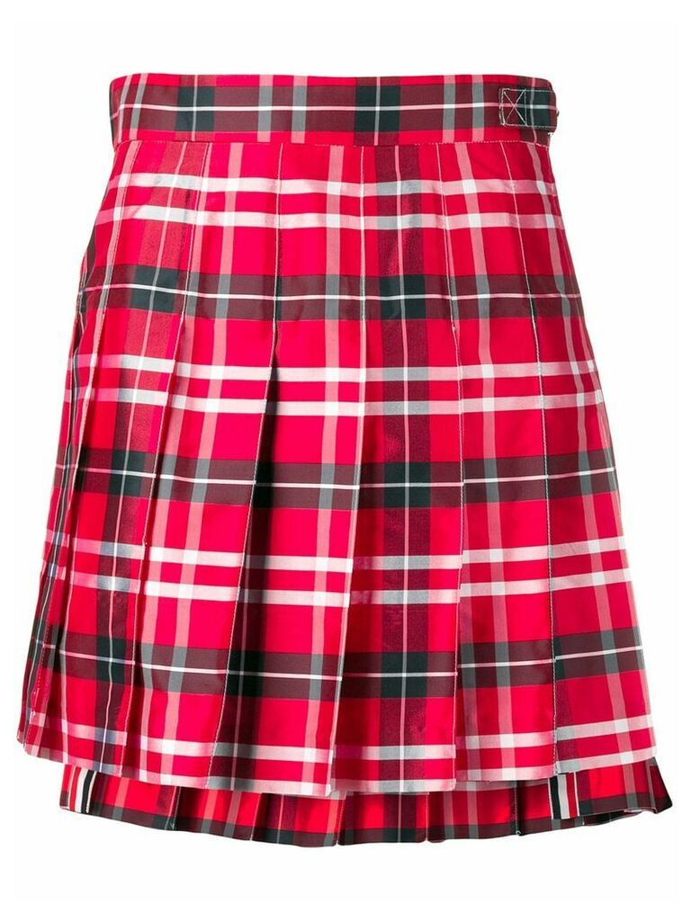 Thom Browne Thom Browne Tartan Miniskirt - Red