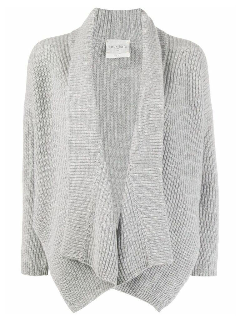 Forte Forte ribbed knitted cardigan - Grey