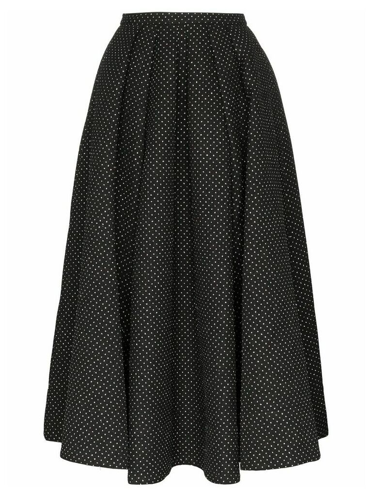 Rosie Assoulin glitter polka dot full skirt - Black