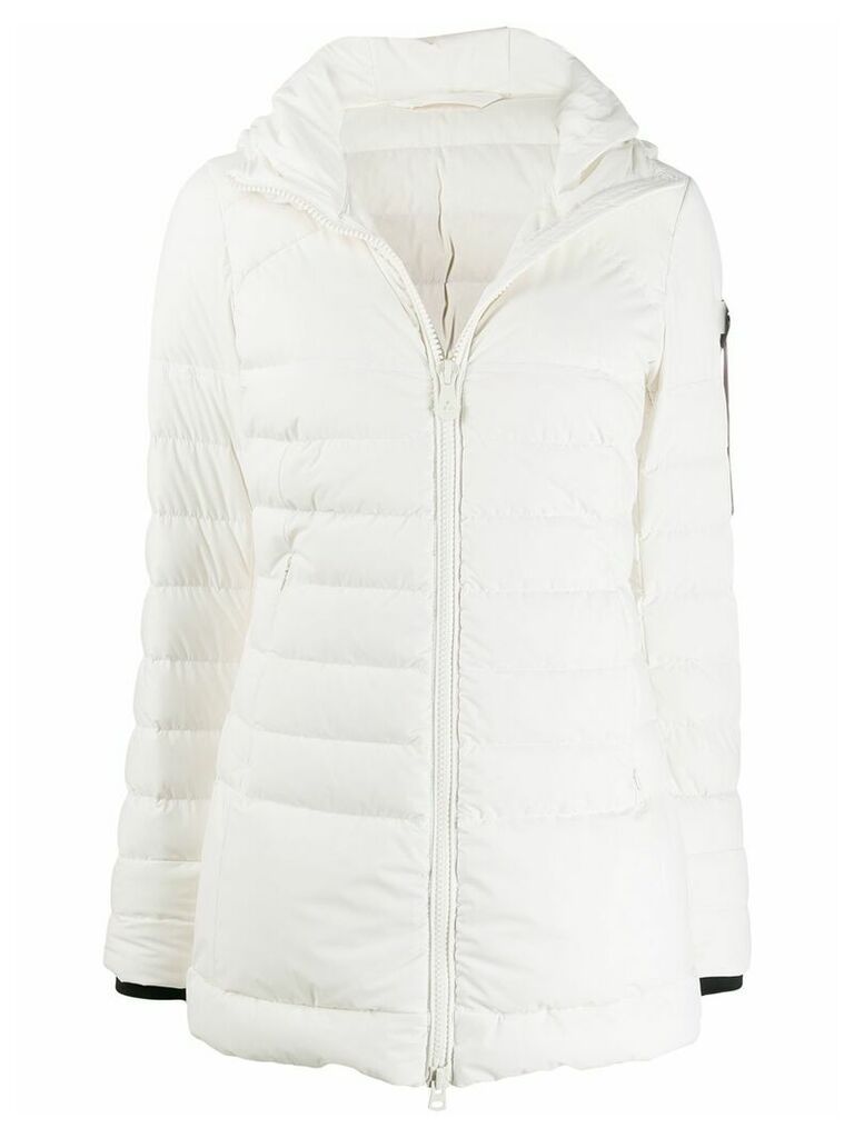Peuterey padded zip-front coat - White