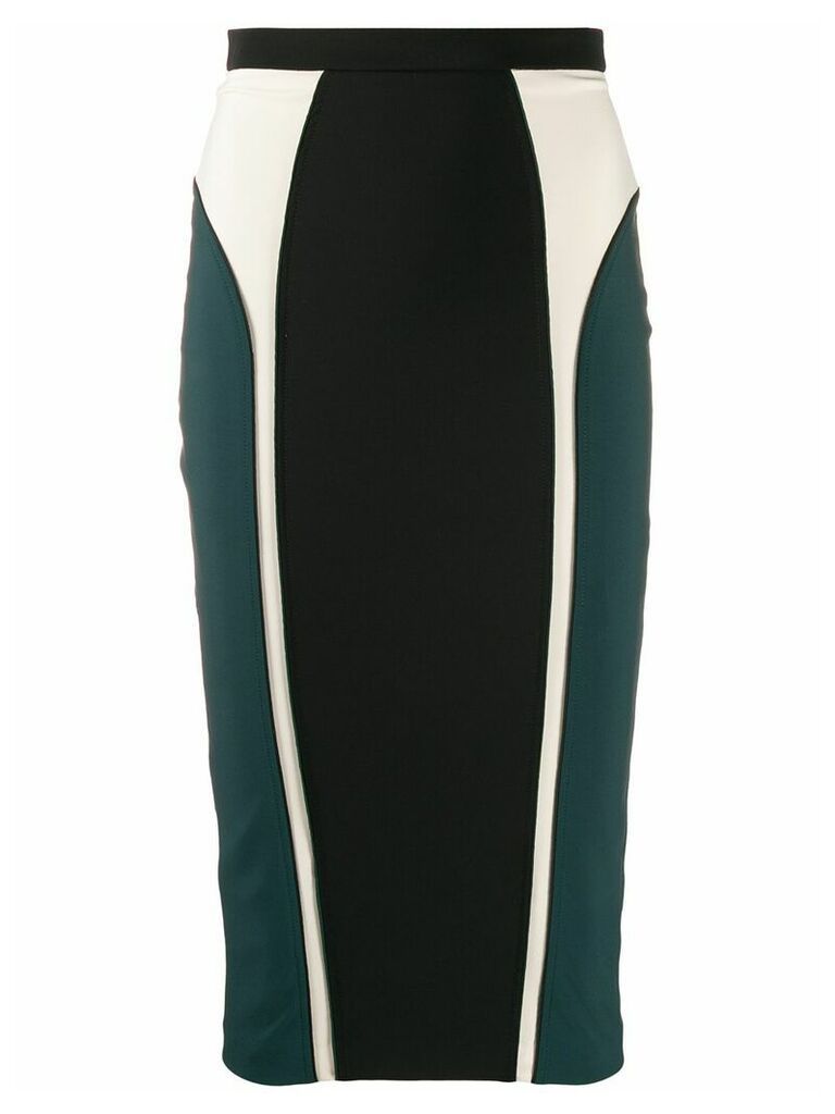 Elisabetta Franchi colour-block pencil skirt - Black