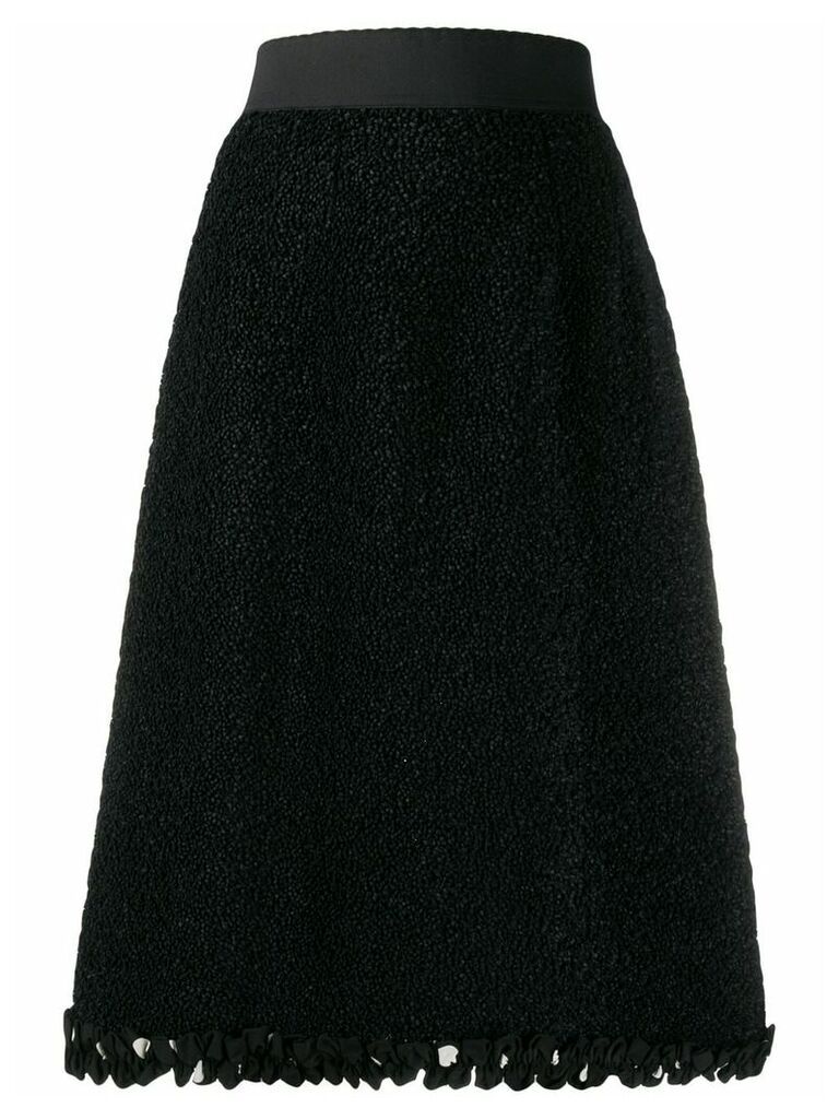 Dolce & Gabbana textured A-line midi skirt - Black