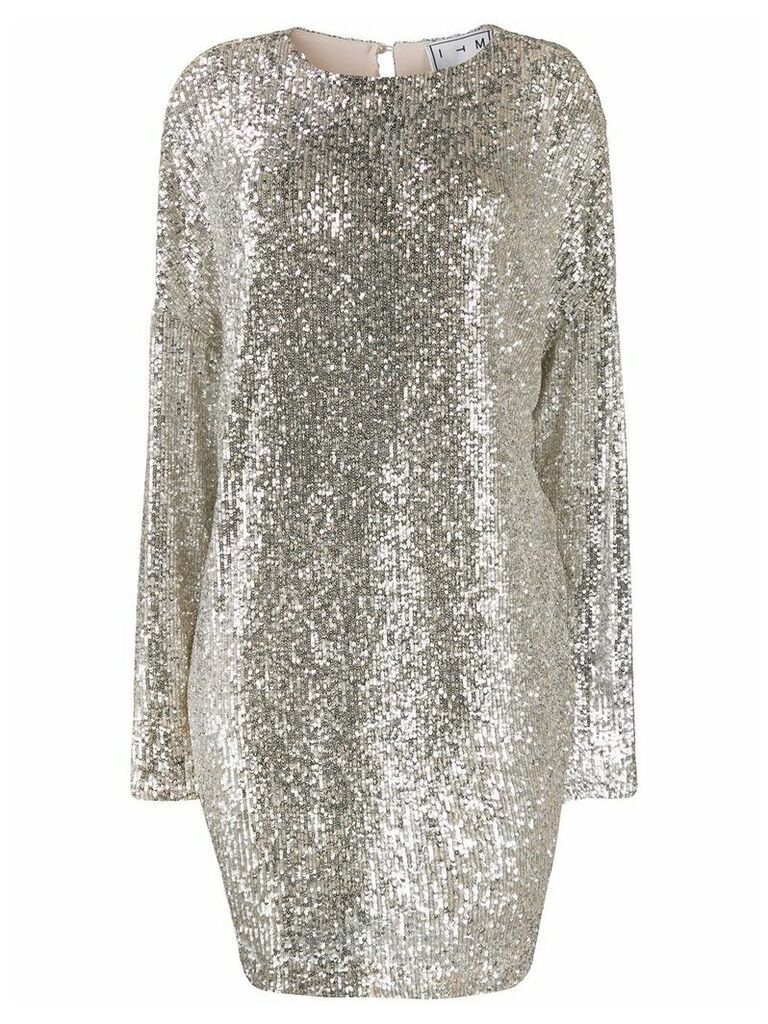 In The Mood For Love sequinned shift dress - SILVER