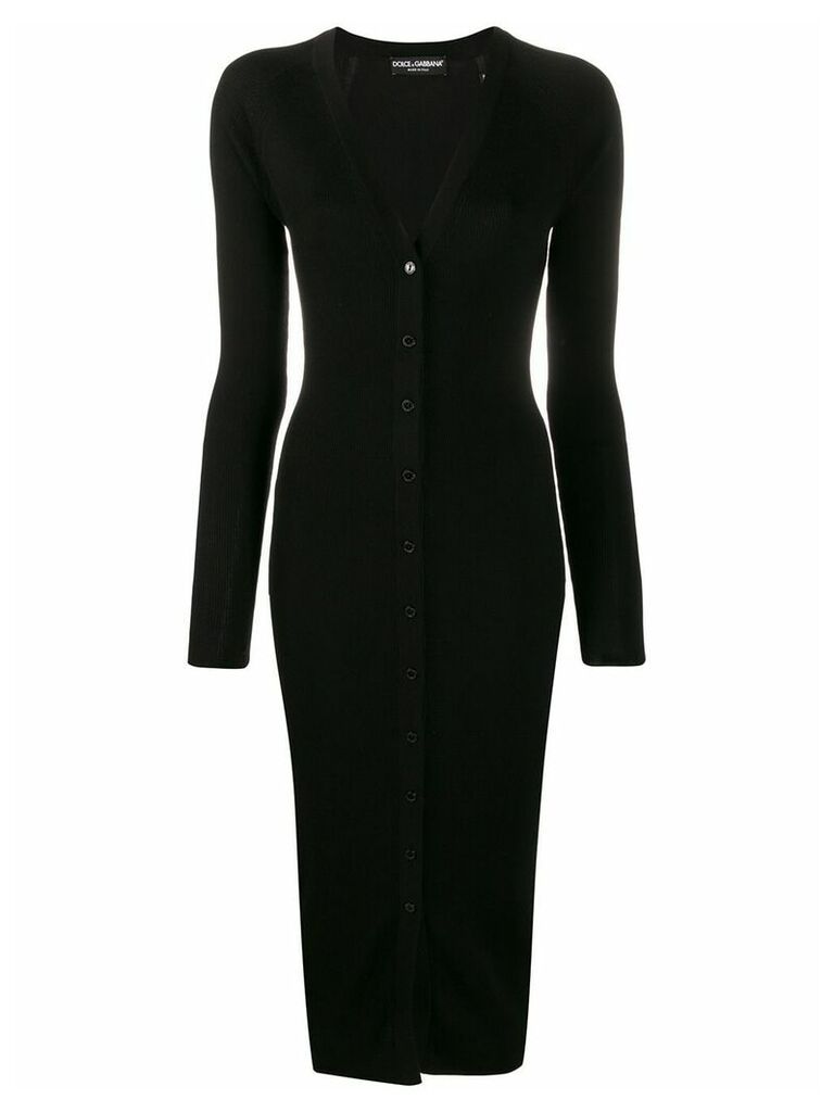 Dolce & Gabbana slim-fit knitted dress - Black