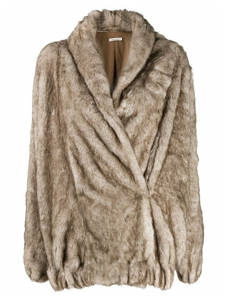 Mes Demoiselles Cheldon faux-fur coat - Neutrals
