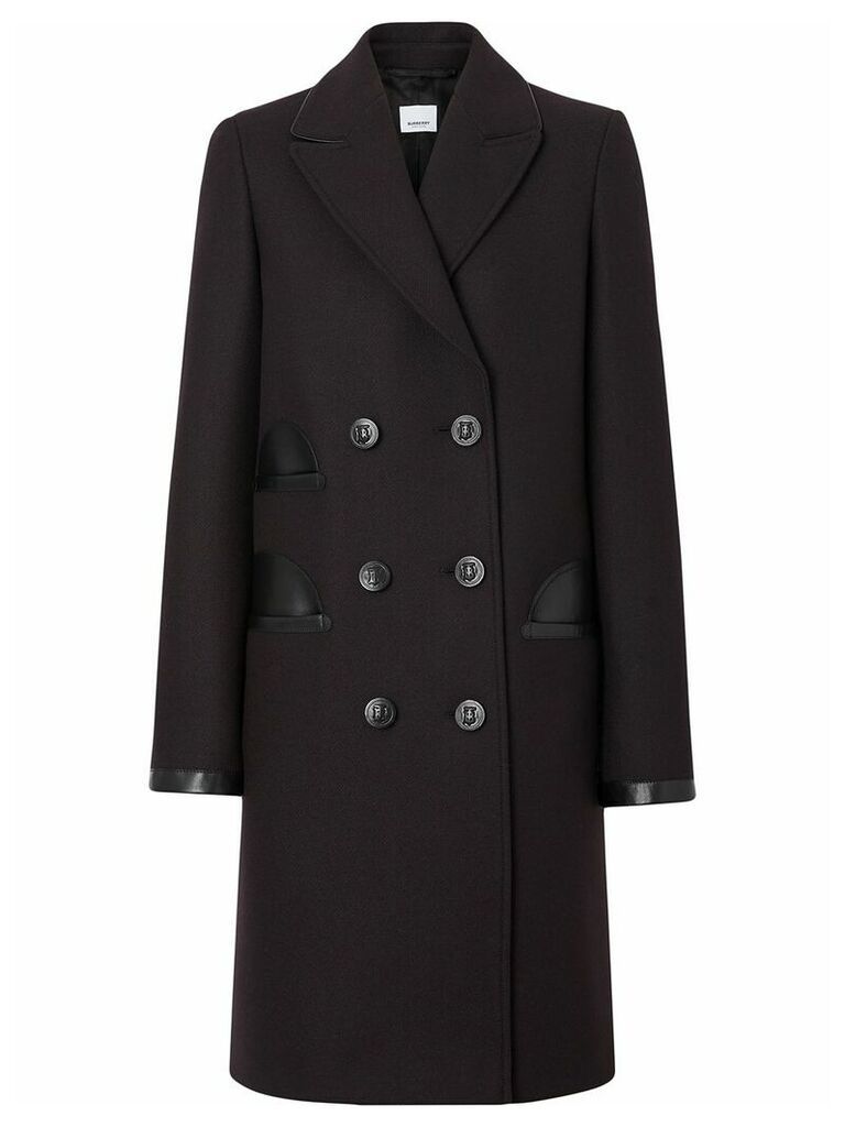 Burberry tailored double-breasted coat - Black