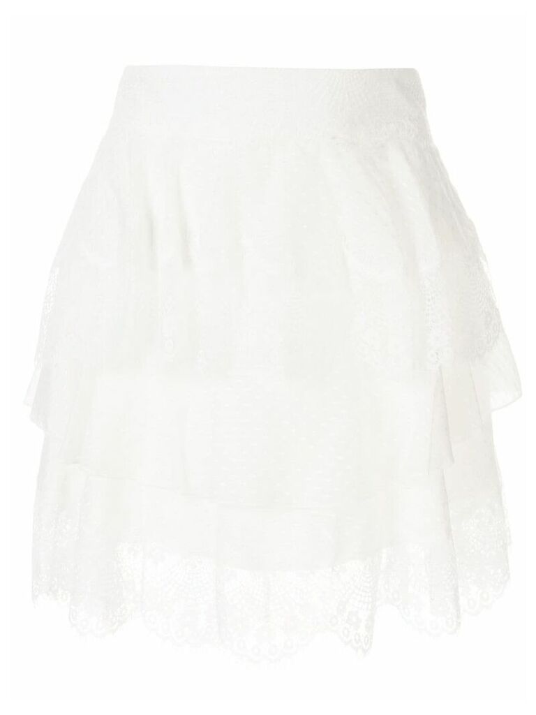 Alice McCall Divine Sister tiered skirt - White