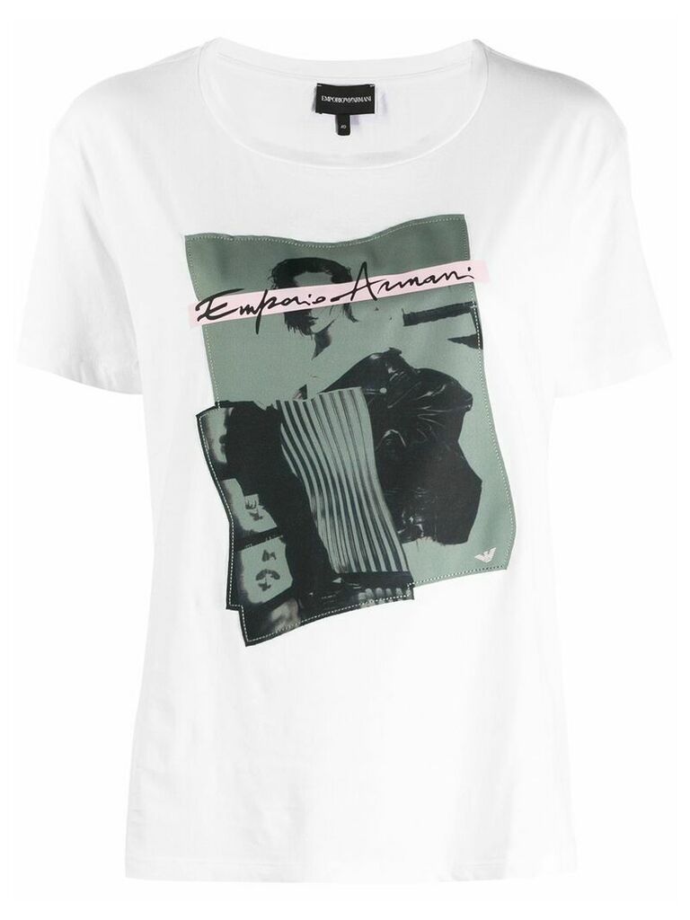 Emporio Armani graphic-print t-shirt - White