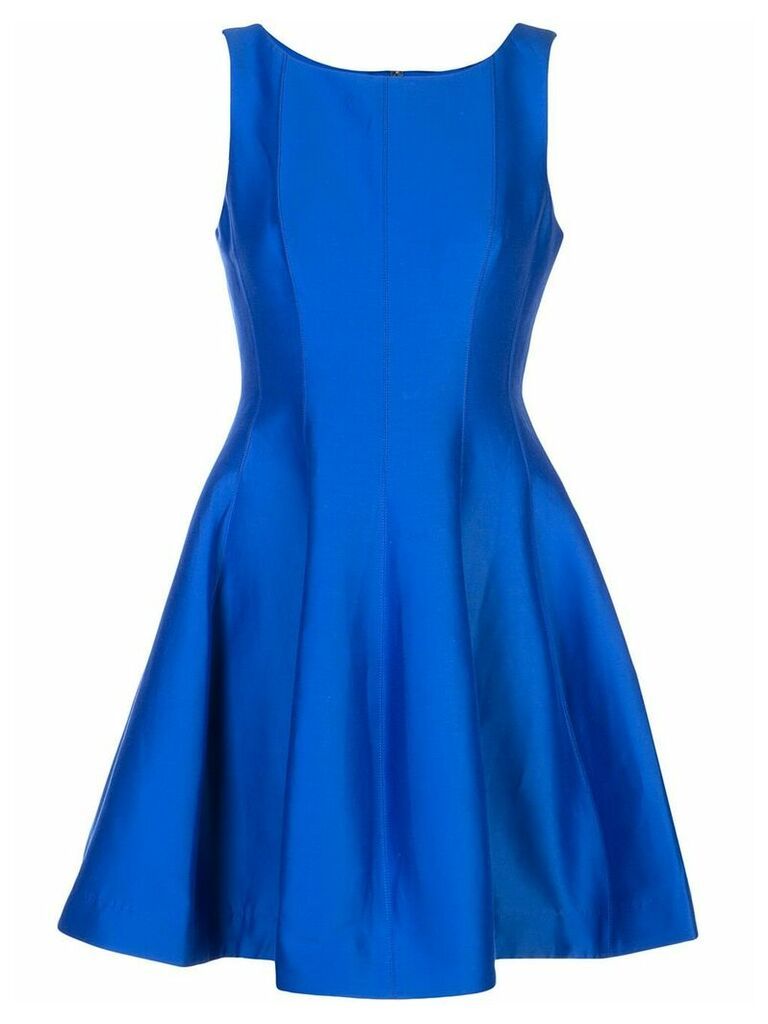 Halston Heritage fit-and-flare dress - Blue