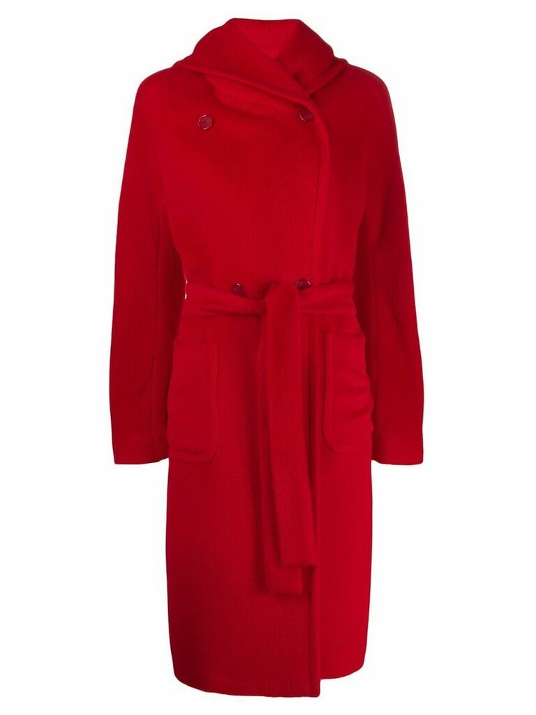 Tagliatore Daisy hooded coat - Red