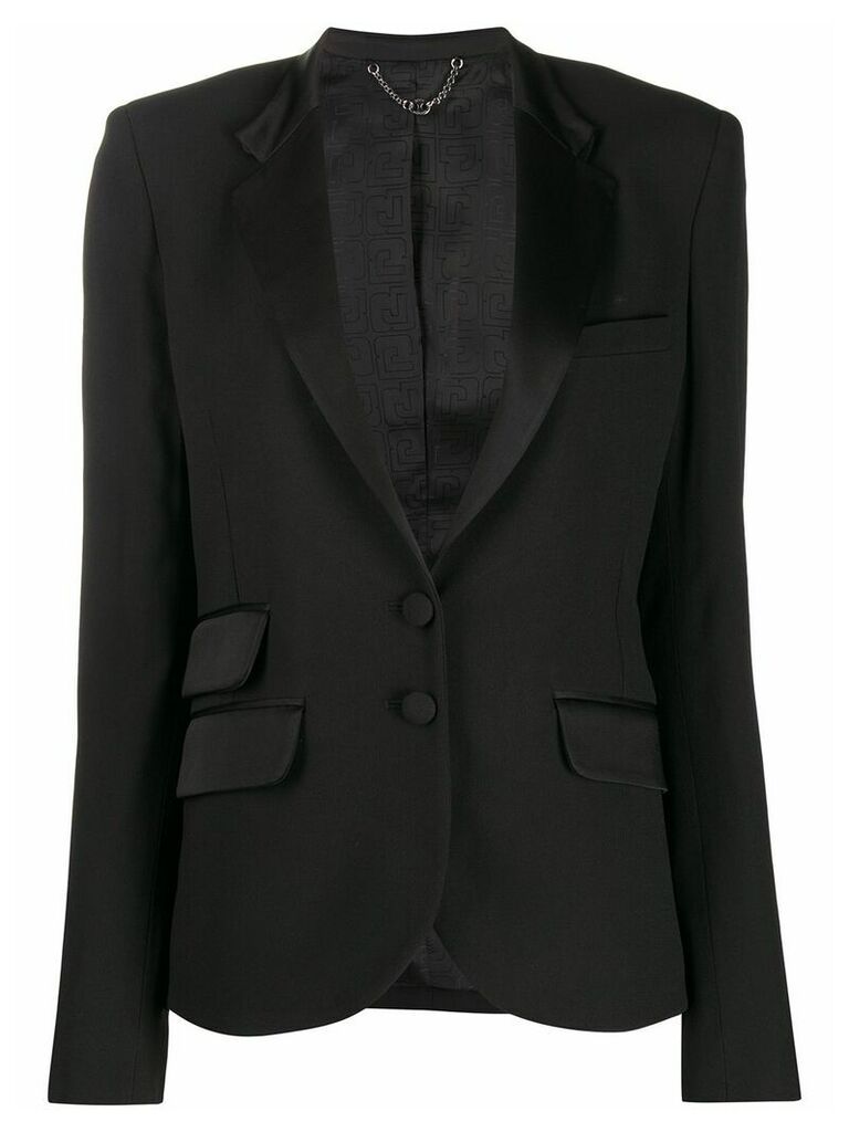 Paco Rabanne fitted single-breasted blazer - Black