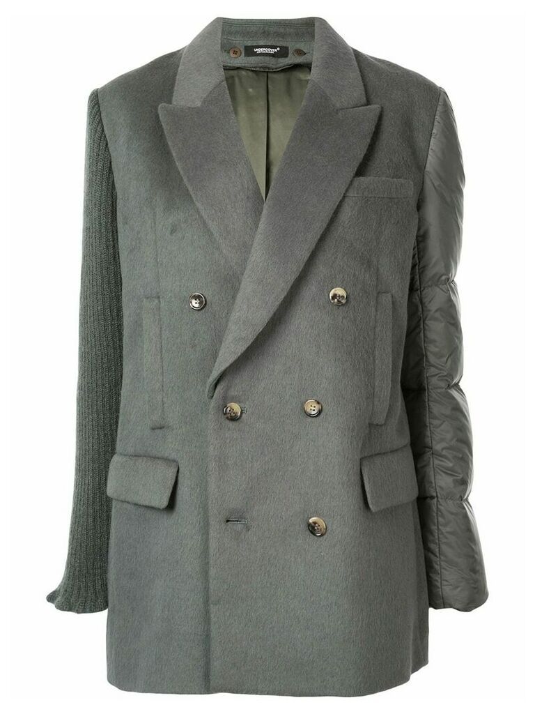 Undercover contrast double-breasted blazer - Green