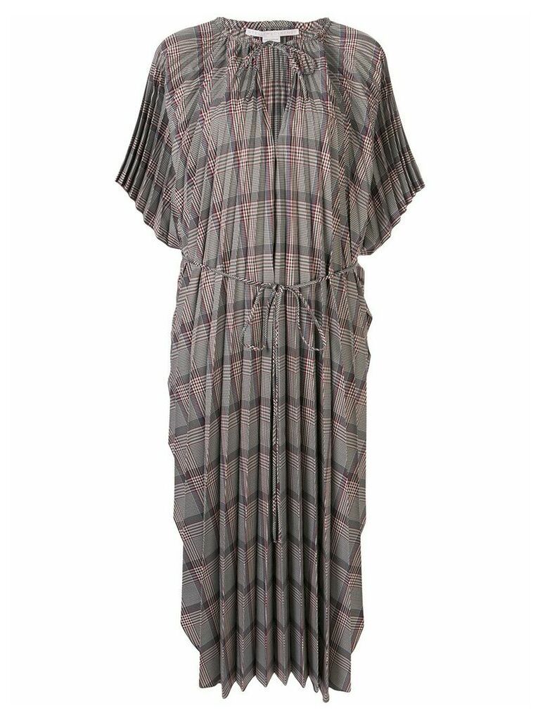 Stella McCartney check pattern dress - Brown