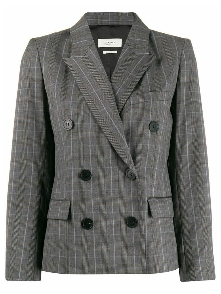 Isabel Marant Étoile fitted checked blazer - Grey