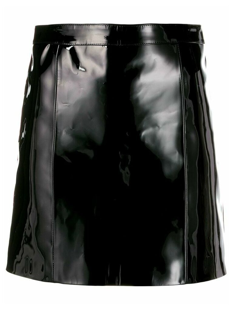 Manokhi fitted patent leather skirt - Black