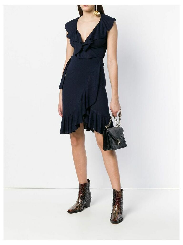 Valentino Pre-Owned ruffled dress - Blue