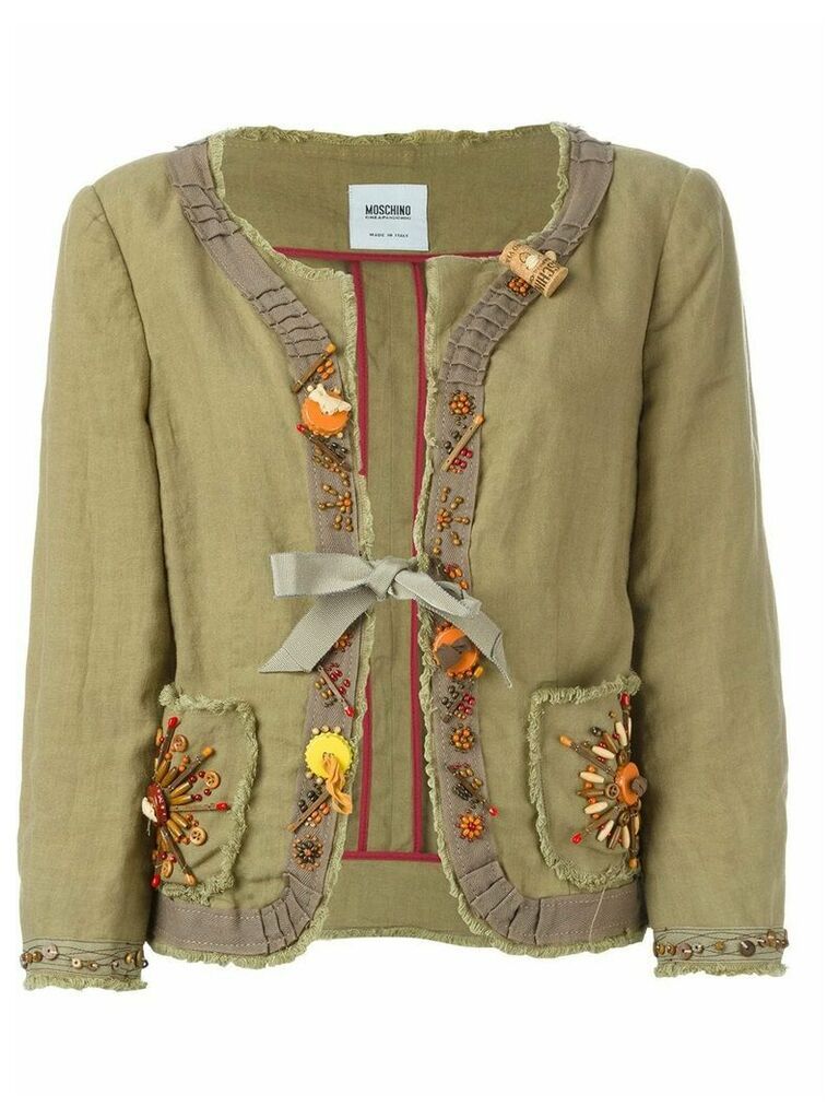 Moschino Pre-Owned embellished jacket - Green