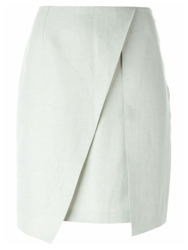 Romeo Gigli Pre-Owned pleat detail skirt - Grey