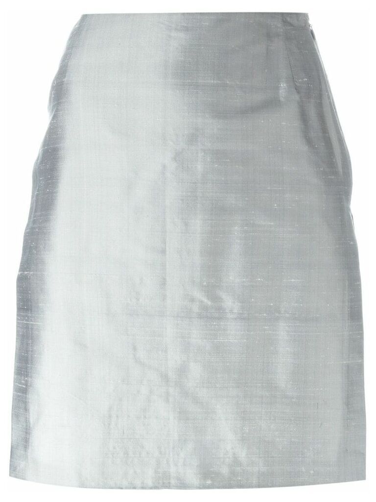 Romeo Gigli Pre-Owned side slit skirt - Grey